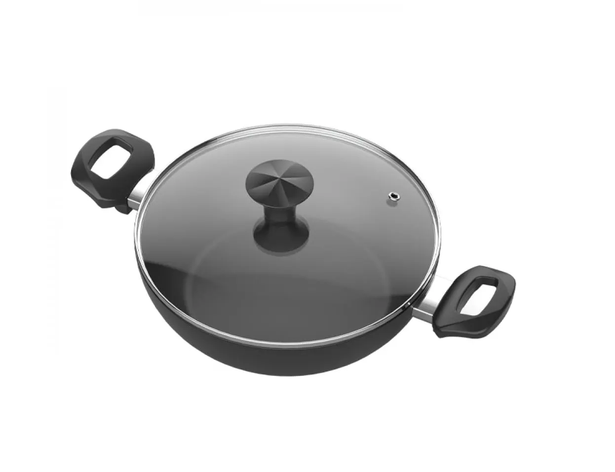Walton Wok Pan with Glass Lid Classic